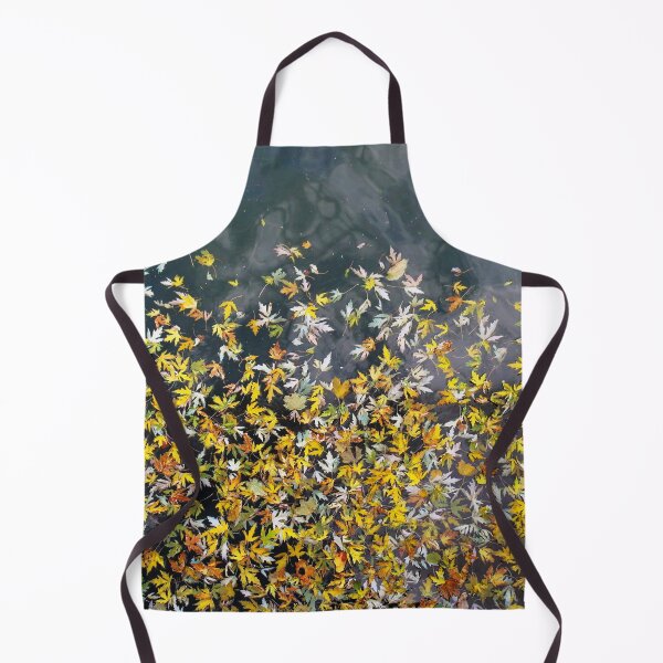 Item preview, Golden autumn leaves falling on water designed and sold by Susan Sheldon.