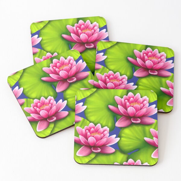 Item preview, Pink Water Lily Pads designed and sold by Kraina.