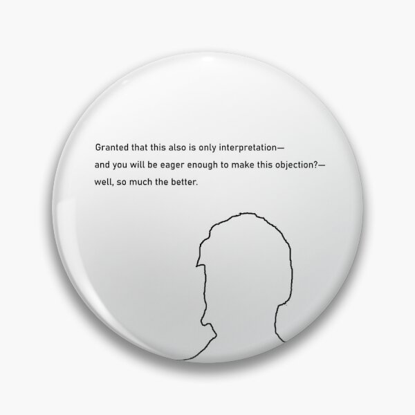Item preview, Nietzsche outline w/ bge quote designed and sold by Benjamincc22.