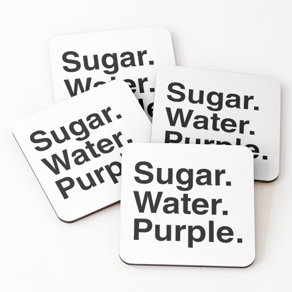 Item preview, Sugar Water Purple (Black Text) designed and sold by SemiSlicks.