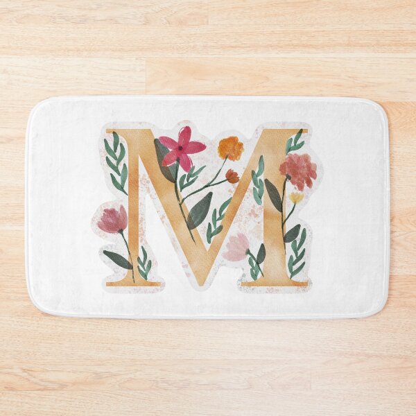 Item preview, M with Watercolor Flowers designed and sold by Em0523.