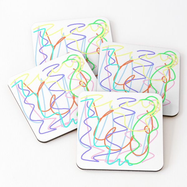 Item preview, Childish Neon Lines Doodle designed and sold by Dator-Abstracts.