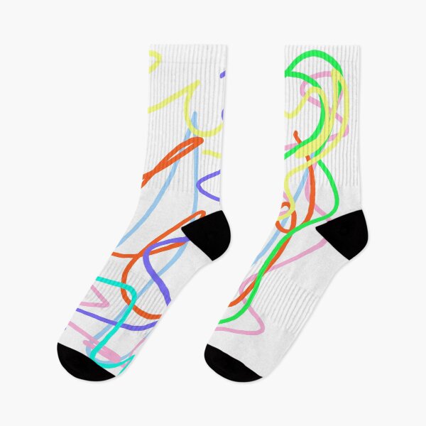 Item preview, Childish Neon Lines Doodle designed and sold by Dator-Abstracts.