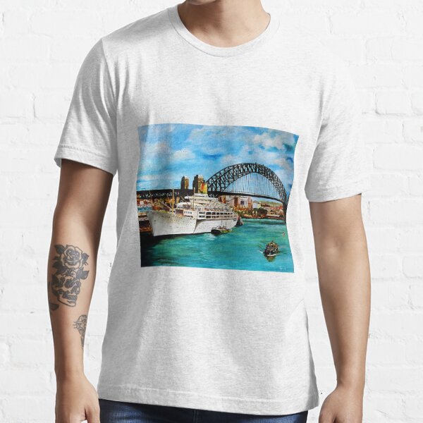 "SS Orsova Alongside Circular Quay, Sydney" Tshirt for Sale by