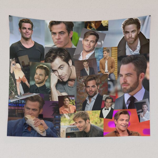 Item preview, Chris Pine collage designed and sold by rachelsophia.