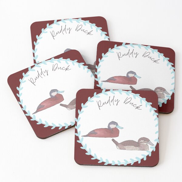 Item preview, Ruddy Duck bird species bird watercolor art designed and sold by TheWaterBirds.