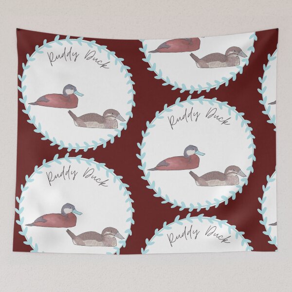 Item preview, Ruddy Duck bird species bird watercolor art designed and sold by TheWaterBirds.