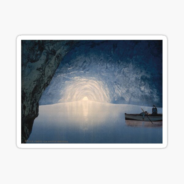 Artikel-Vorschau von Vintage blaue Höhle Capri Italien 1871 | Blaue Grotte Capri Island Italien, designt und verkauft von benayache.