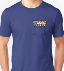 Neko Atsume in der Tasche Slim Fit T-Shirt