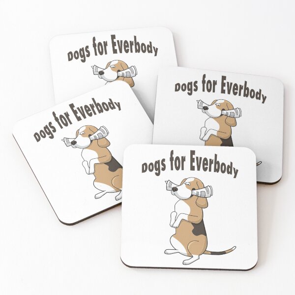 Item preview, Dogs for Everybody | Cute dog with playing with his bone designed and sold by Giovanni's  Brown Quotes.