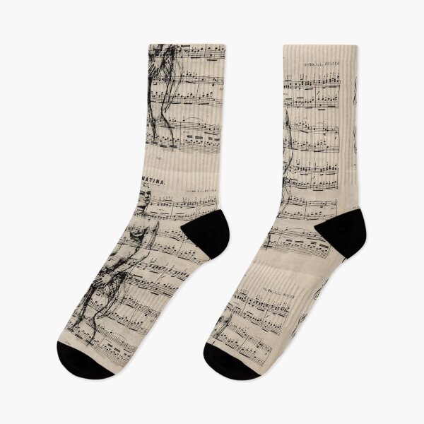 Item preview, Sheet music with woman designed and sold by lapetiteart.