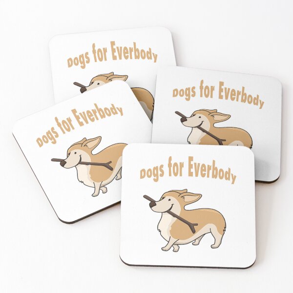 Item preview, Dogs for Everybody | Cute dog with playing with his stick designed and sold by Giovanni's  Brown Quotes.