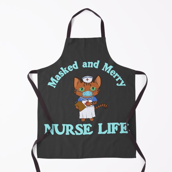 Item preview, Masked And Merry Nurse Life Cat - Clear Blue designed and sold by Chubuter.