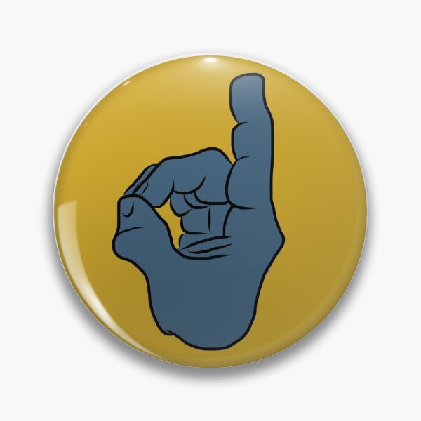 Item preview, The letter D in ASL designed and sold by BatemanBranding.