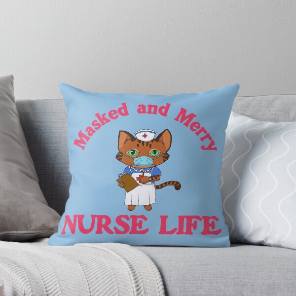 Item preview, Masked And Merry Nurse Life Cat - Pink designed and sold by Chubuter.