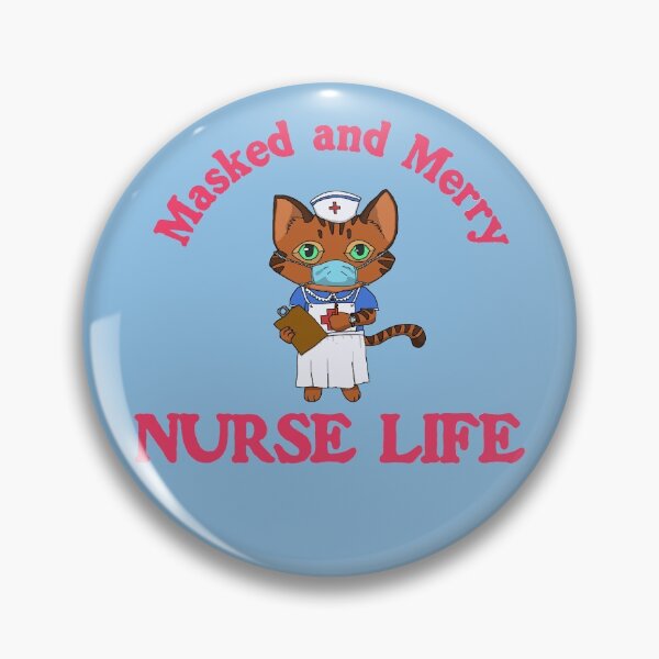 Item preview, Masked And Merry Nurse Life Cat - Pink designed and sold by Chubuter.