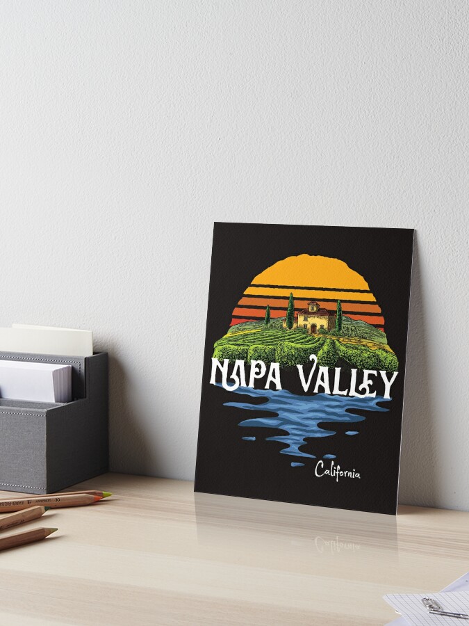 Vintage Napa Valley Winery California Souvenir | Art Board Print