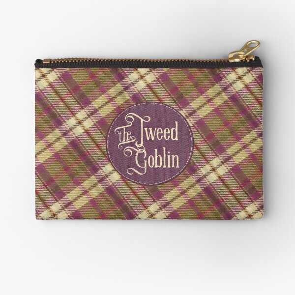 The Tweed Goblin (bordeaux / crème) - Inspiré de Bernadette Banner Pochette