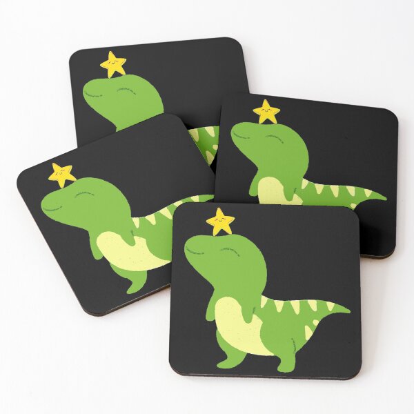 Item preview, Cute, Friendly, Playful, Accidental Baby Tree (T) Rex (Black Background) designed and sold by Rosinda.