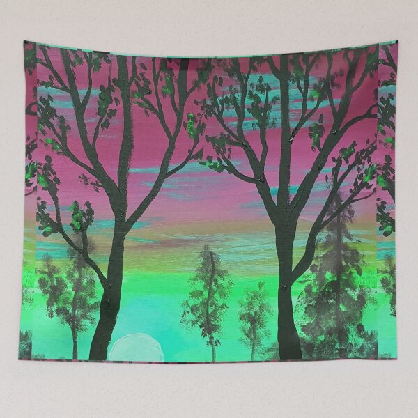 Item preview, Green and Plum Sunset designed and sold by Korroby.