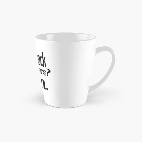 Item preview, Knock knock-who's there-John-name-funny-for him-black-white designed and sold by DrStickerManiac.