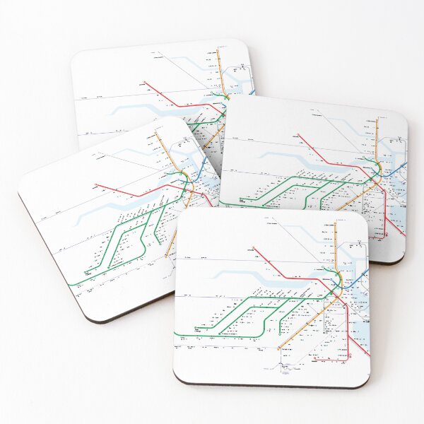 Item preview, Boston Transit Map designed and sold by carriemerriam.