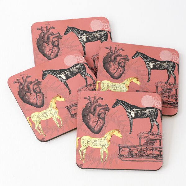Item preview, What Makes You Tick? Vintage Clockwork Horse Pattern designed and sold by Sherri Leeder.