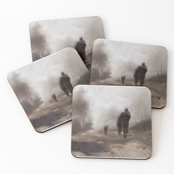 Item preview, A soldier ran through thick smoke designed and sold by yeshayad.