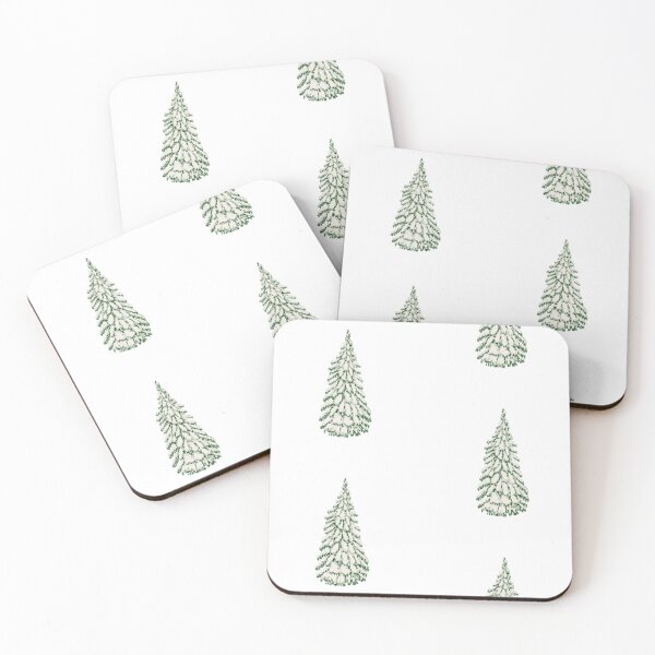 Item preview, Snowy evergreen tree  designed and sold by tifft.