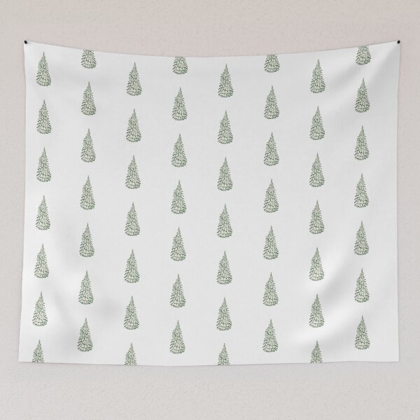 Item preview, Snowy evergreen tree  designed and sold by tifft.