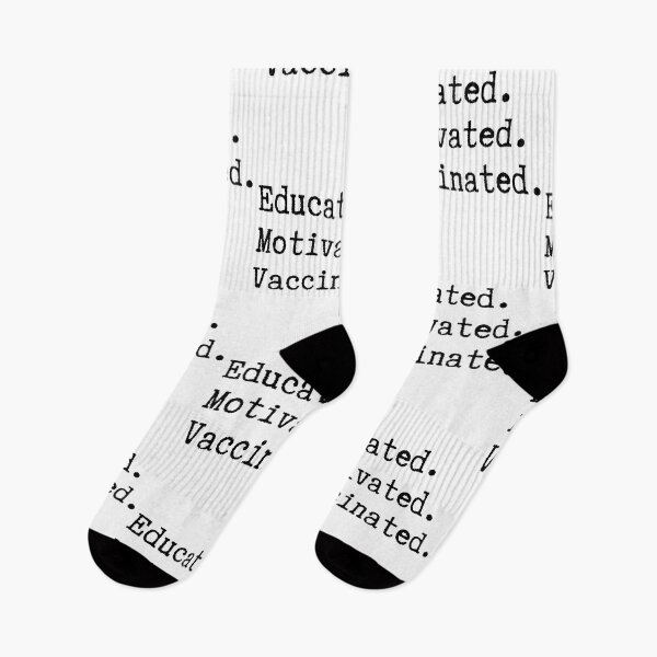 Item preview, Educated Motivated Vaccinated designed and sold by Everythingafter.