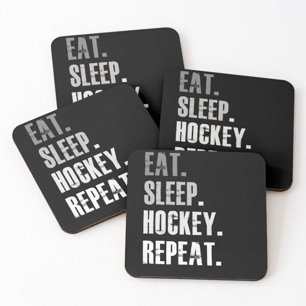 Item preview, Eat Sleep Hockey Repeat designed and sold by teesakura90.