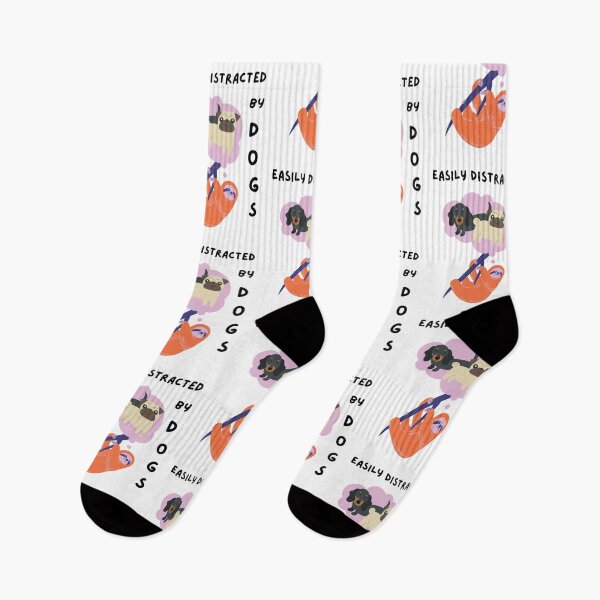 Item preview, Easily Distracted By Dogs designed and sold by TheNativePigeon.
