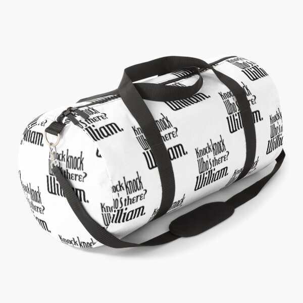 Item preview, Knock knock-who's there-William-name-funny-for him-black-white designed and sold by DrStickerManiac.