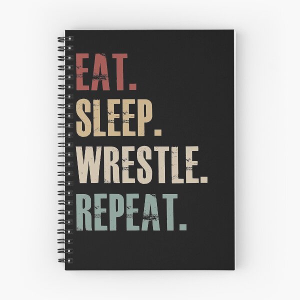 Item preview, Eat sleep wrestle repeat designed and sold by teesakura90.