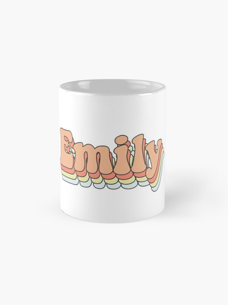 Emily - Custom Aesthetic Trendy Name Coffee Mug for Sale by jdotrdot712