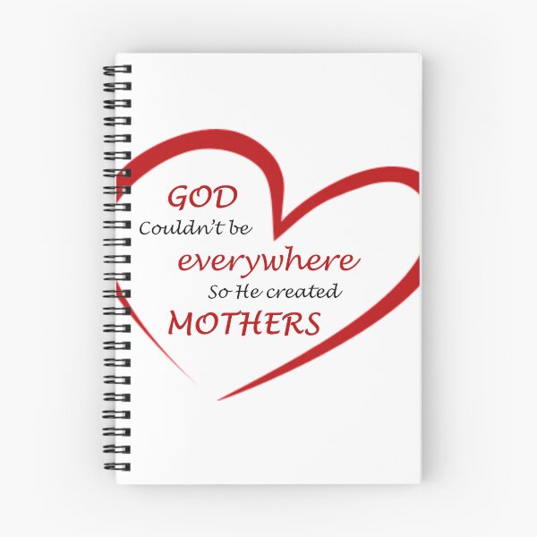 Item preview, God couldn't be everywhere so he created mothers - inspirational quote designed and sold by graysquirrel.