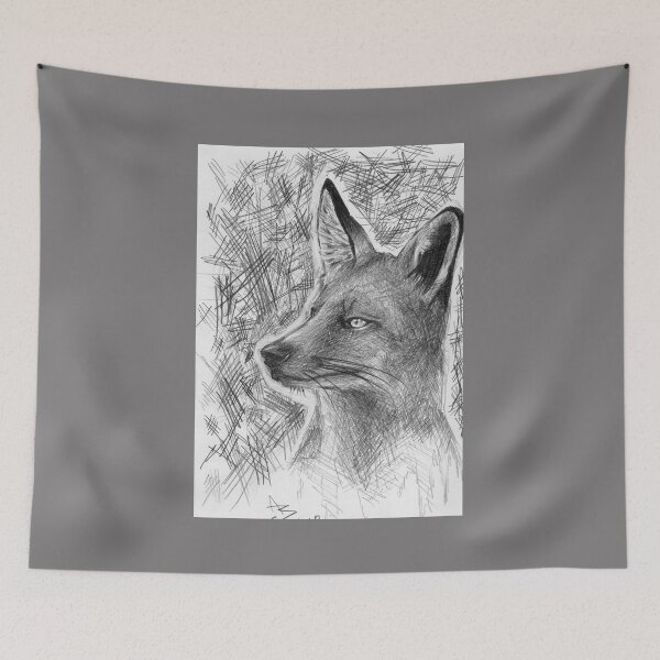 Item preview, Fox Realism Drawing designed and sold by Asphyxia Illustrations.