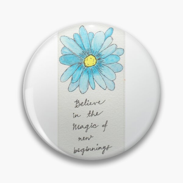 Item preview, Inspirational Quote Illustration - "Believe in the magic of new beginnings" designed and sold by thecloudkeeper.