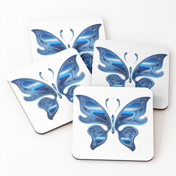 Item preview, mirror butterfly color blue designed and sold by imbells.