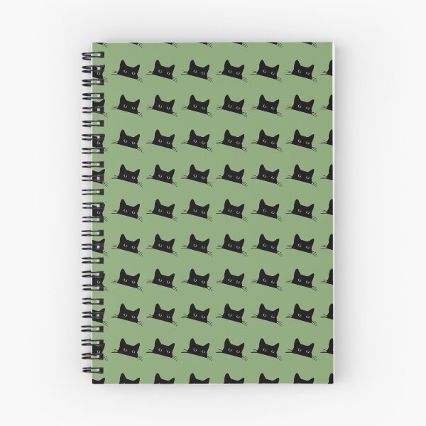Item preview, Black cat green background designed and sold by Tranquilarrow.