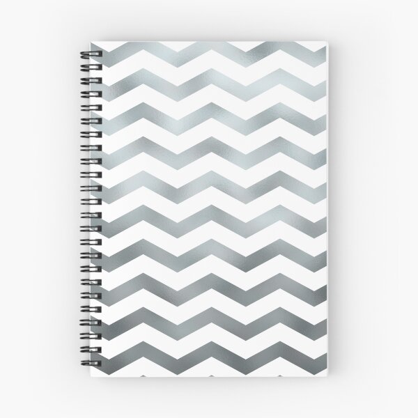 Item preview, White and Silver Faux Foil Metallic Chevron Pattern Chevrons Background designed and sold by SilverSpiral.