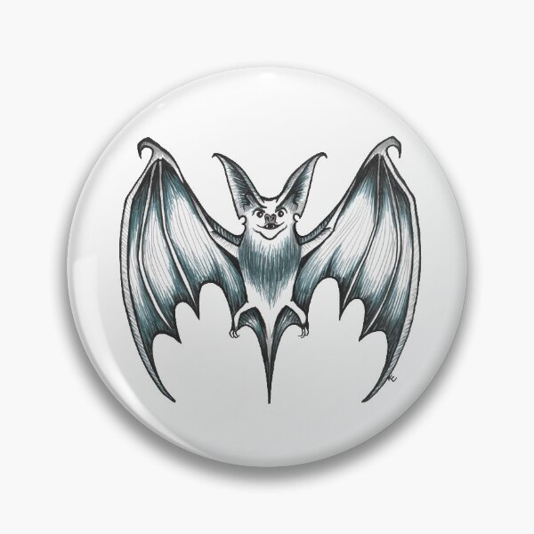 Item preview, Black and White Happy Bat designed and sold by The White Bat.