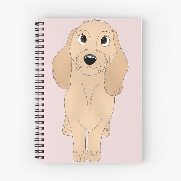Item preview, Cartoony Golden Doodle Illustration designed and sold by pawtraitdreams.
