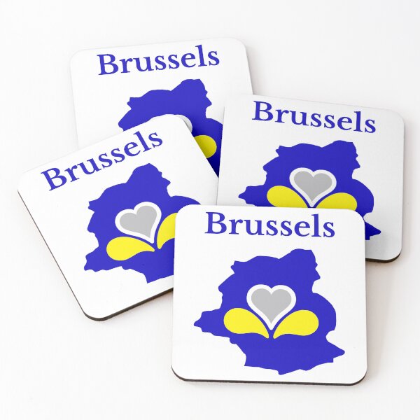 Item preview, Brussels Capital Region Map Flag, Belgium. designed and sold by marosharaf.
