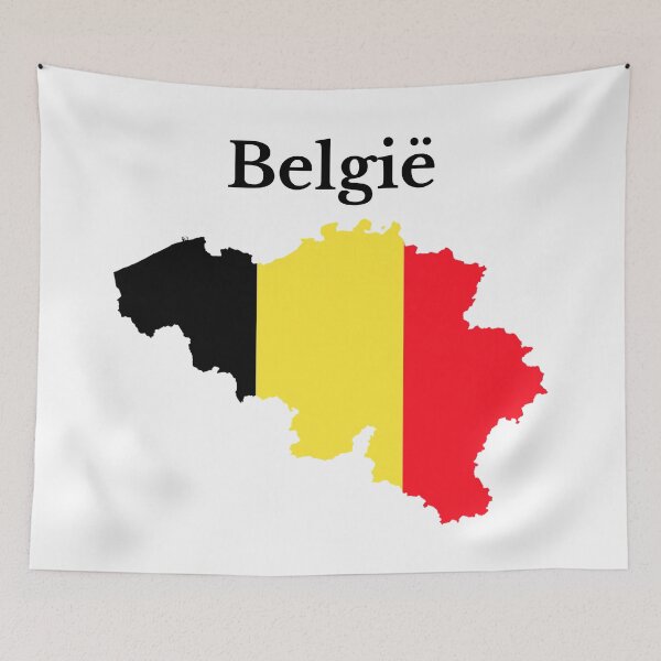 Item preview, Belgium Flag Map Design in Dutch  designed and sold by marosharaf.