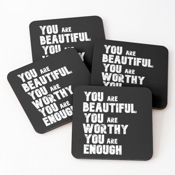 Item preview, You are beautiful you are worthy you are enough designed and sold by The Full Cart.
