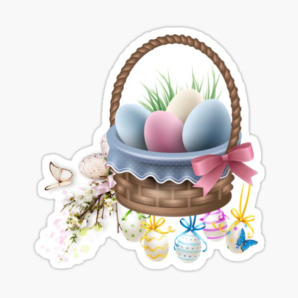 “Easter egg basket | butterfly flowers | Happy Family Easter Gift Idea