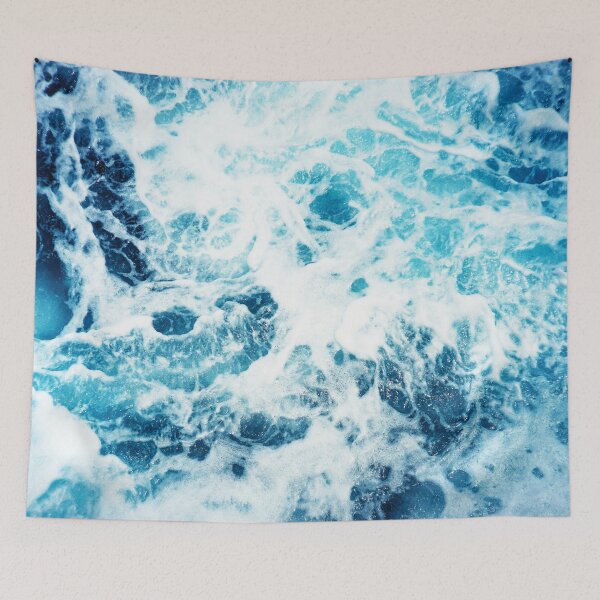 Item preview, Blue ocean waves designed and sold by Norwegian-Moose.