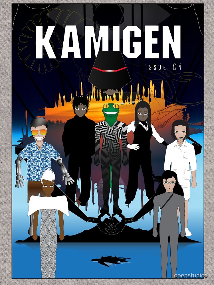Thumbnail 5 of 5, Lightweight Hoodie, Kamigen Issue 4 Cover designed and sold by openstudios.